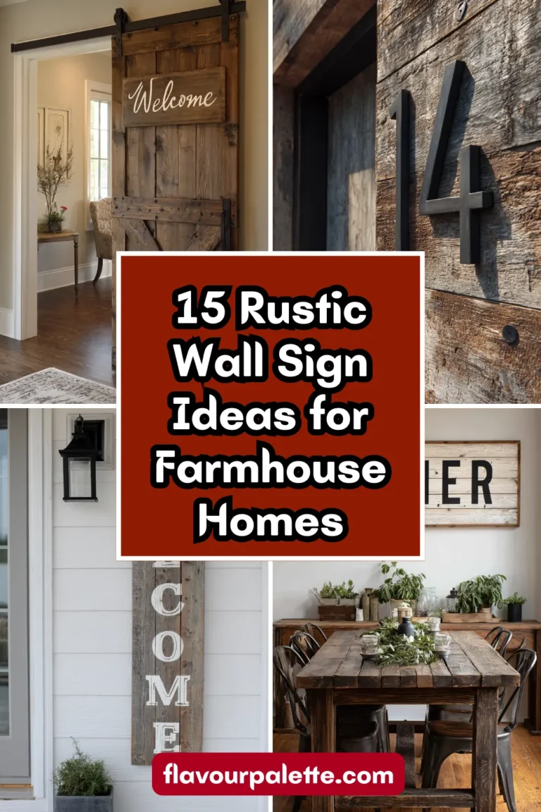 15 Rustic Wall Sign Ideas for Farmhouse Homes