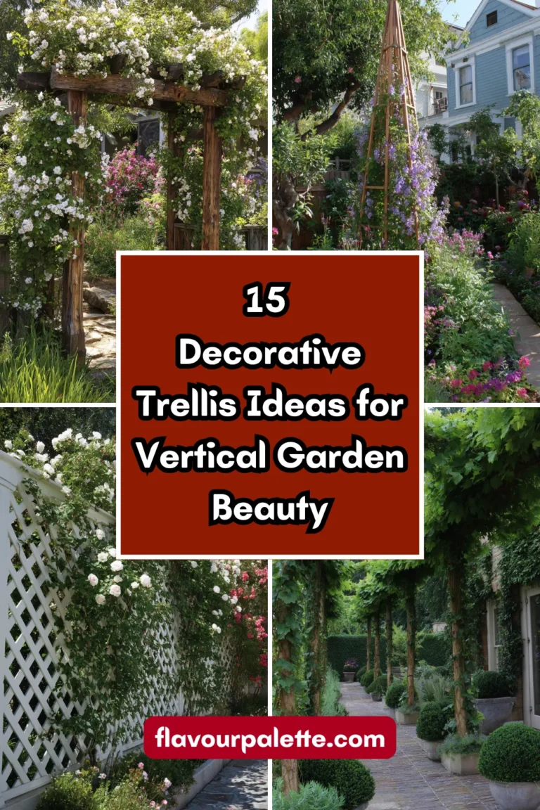 15 Decorative Trellis Ideas for Vertical Garden Beauty