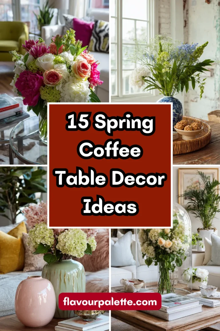 15 Spring Coffee Table Decor Ideas