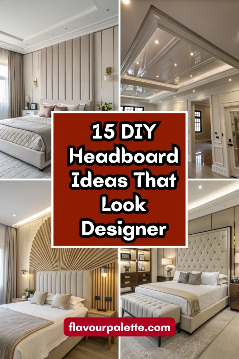 15 DIY Headboard Ideas That Look Designer