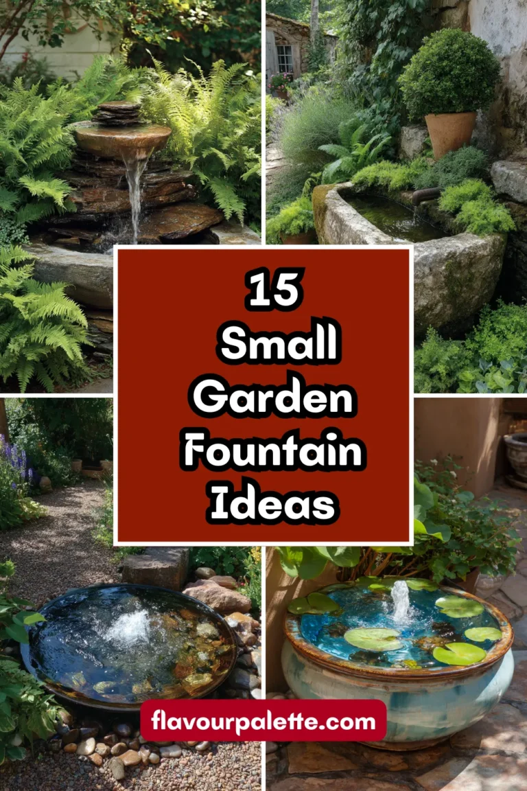 15 Small Garden Fountain Ideas