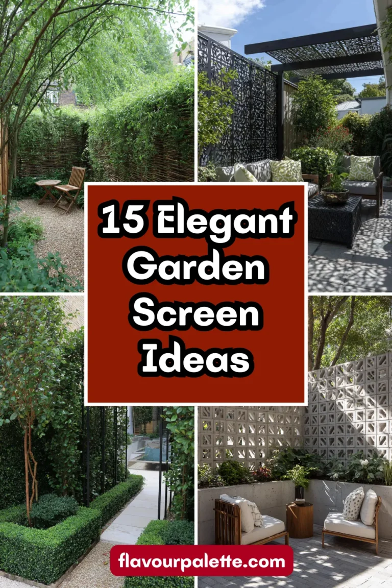 15 Elegant Garden Screen Ideas for a Stylish Outdoor Divide