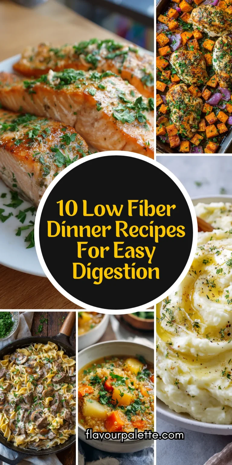 10 Low Fiber Dinner Recipes For Easy Digestion