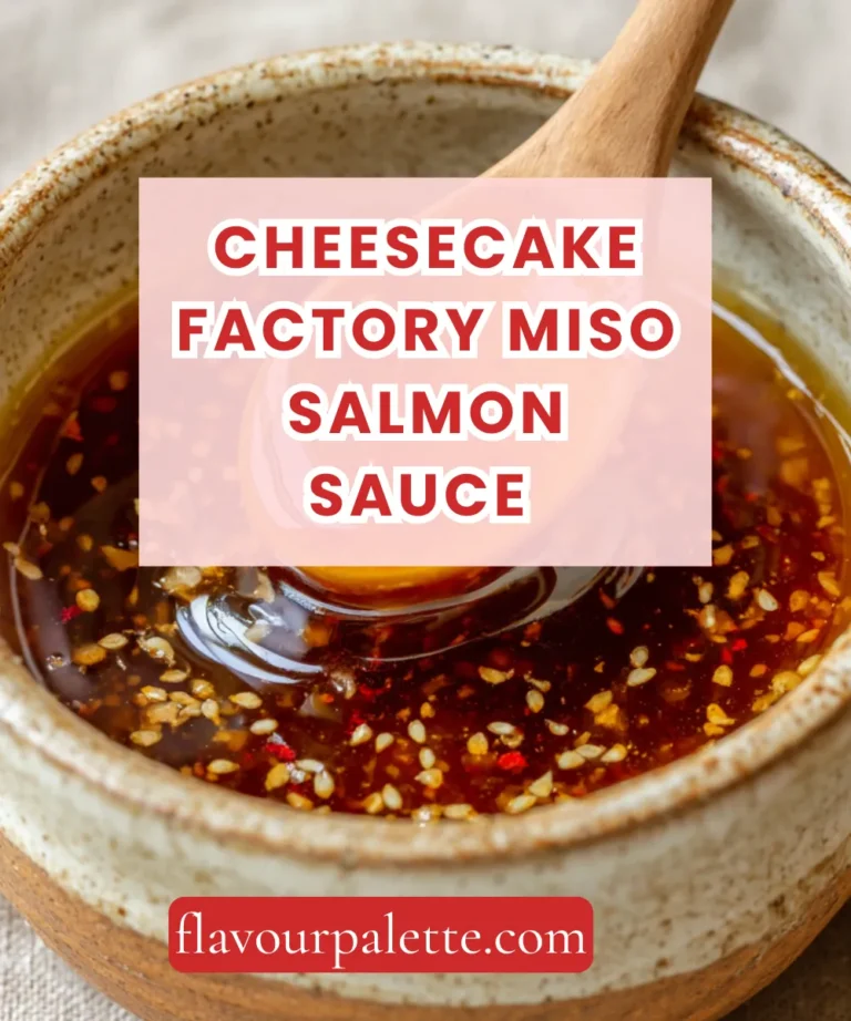 Cheesecake Factory Miso Salmon Sauce Recipe: Sweet and Savory Perfection