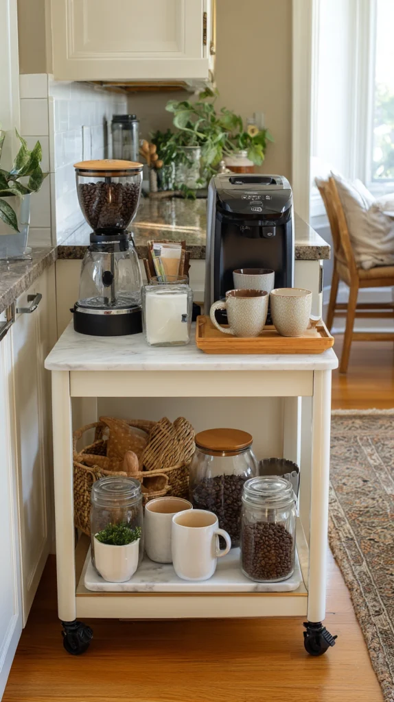 15 Kitchen Cart Styling Ideas 2 qv 1 1