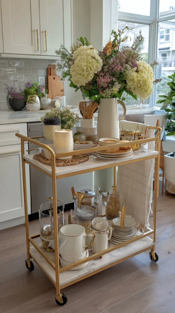 15 Kitchen Cart Styling Ideas 11 qv 10 1