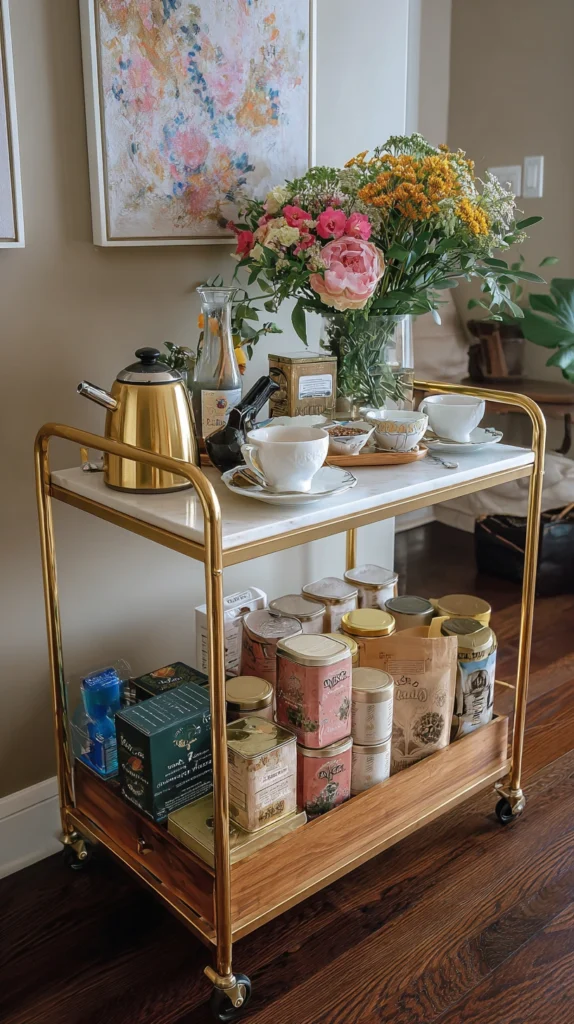 15 Kitchen Cart Styling Ideas 14 qv 13 1