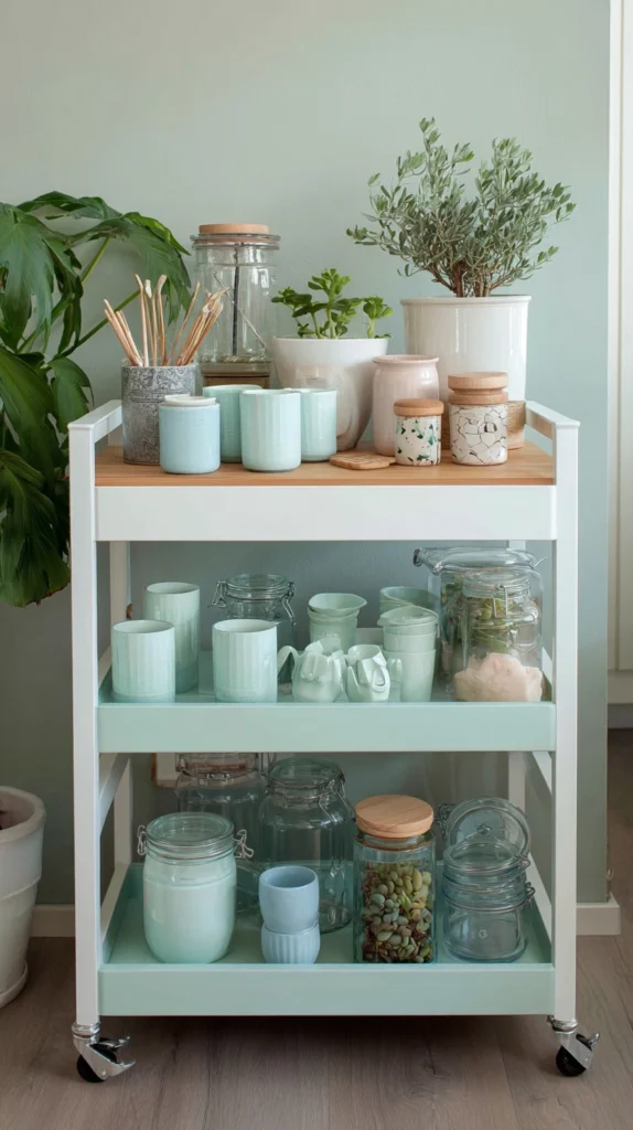 15 Kitchen Cart Styling Ideas 16 qv 15 1