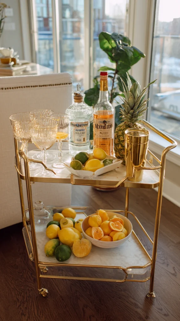 15 Kitchen Cart Styling Ideas 3 qv 2 1