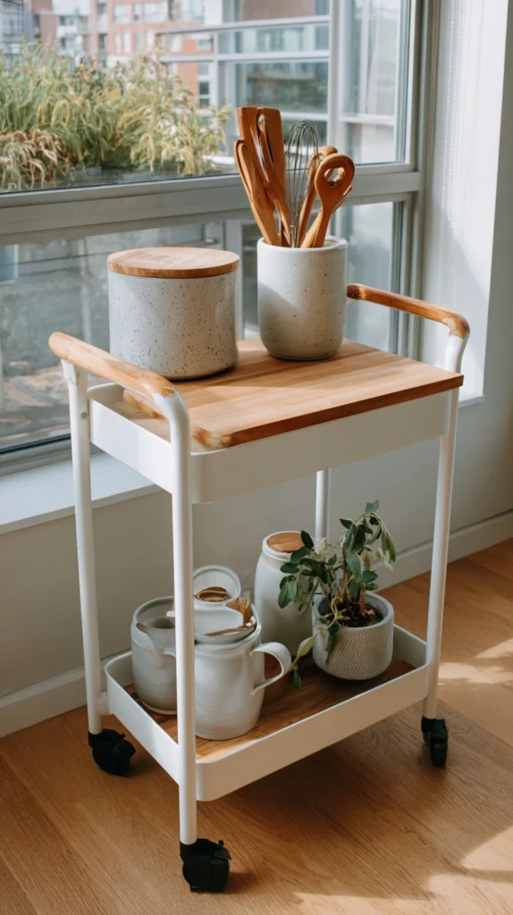 15 Kitchen Cart Styling Ideas 10 qv 9 1