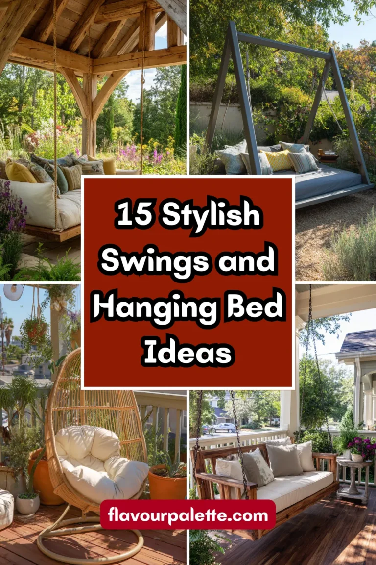 15 Stylish Swings and Hanging Bed Ideas for Every Outdoor Space