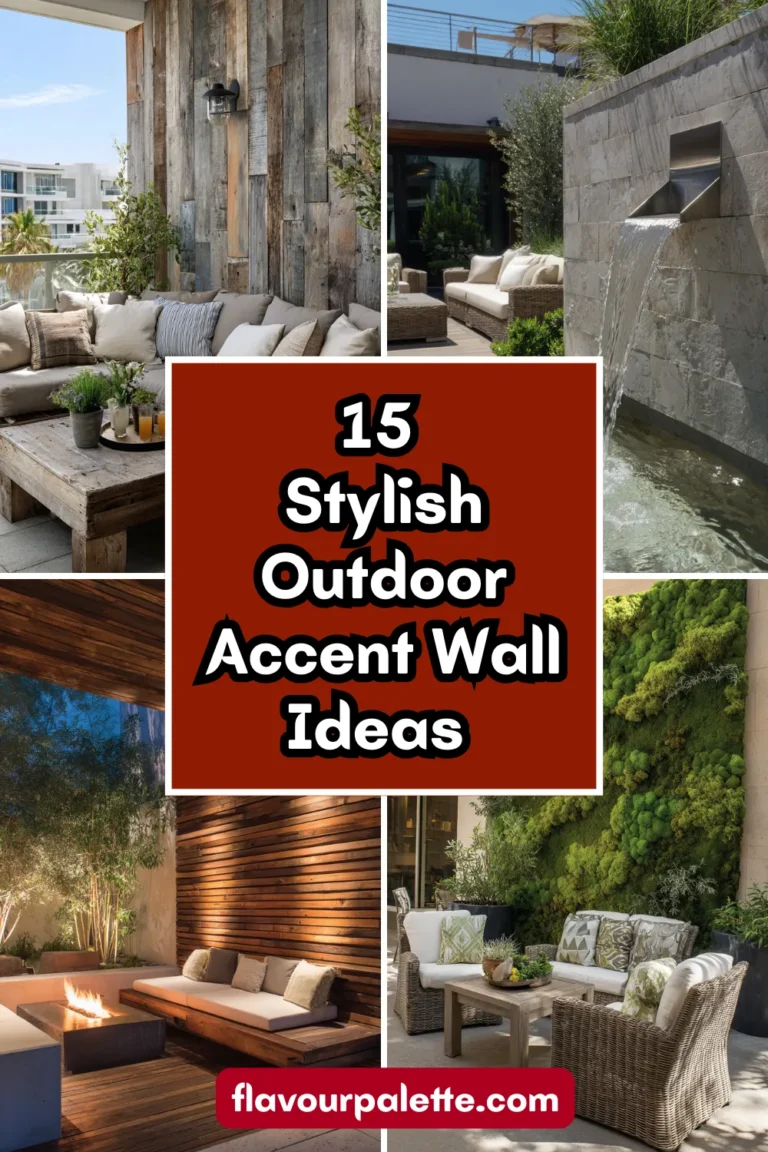 15 Stylish Outdoor Accent Wall Ideas for Your Backyard