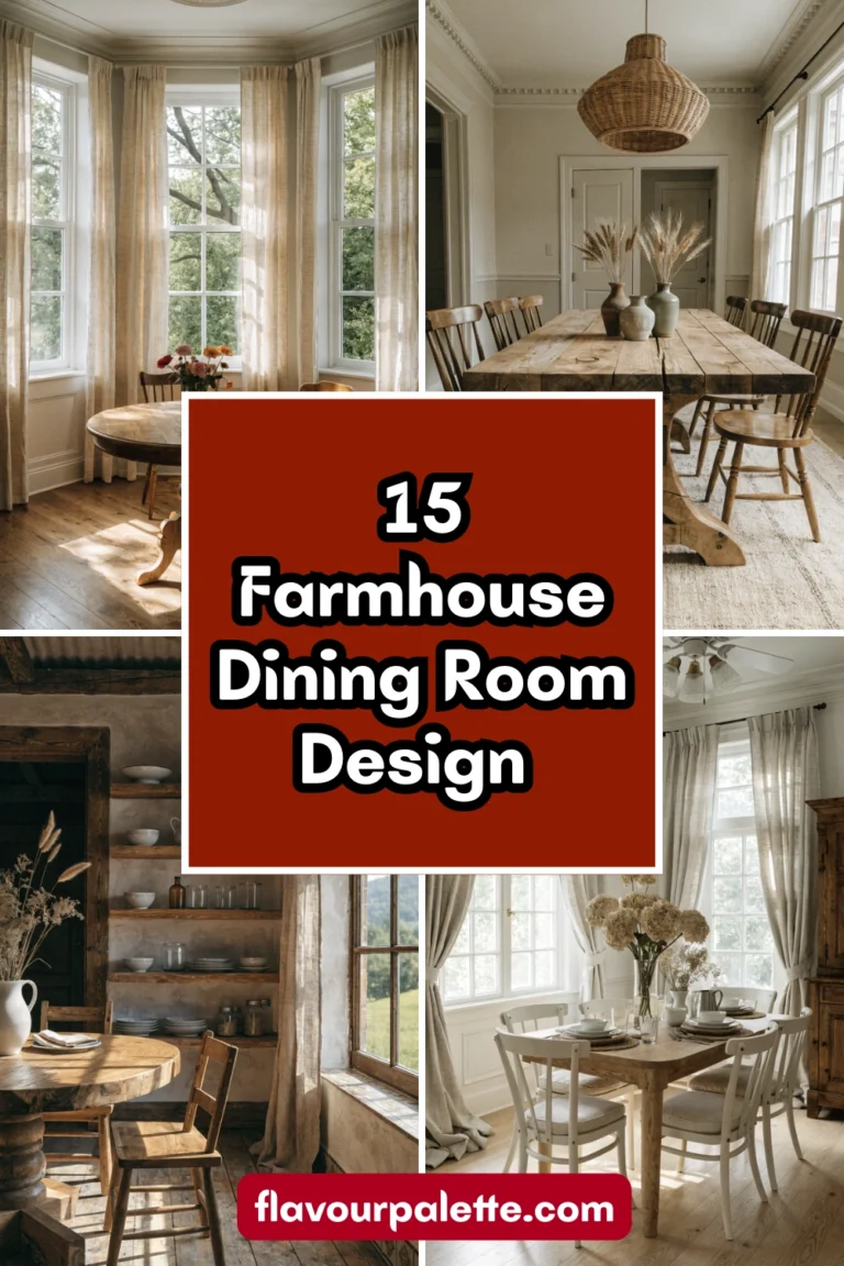 15 Farmhouse Dining Room Design and Decor Ideas
