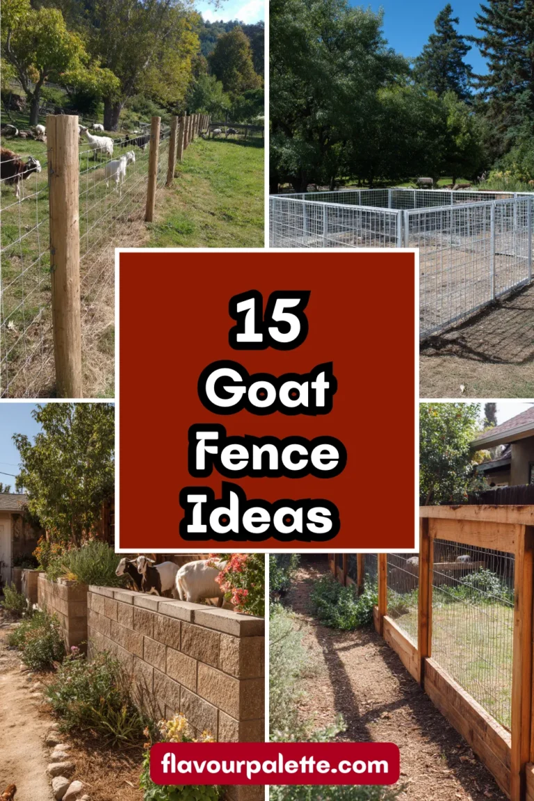 15 Goat Fence Ideas For Safe And Functional Backyards