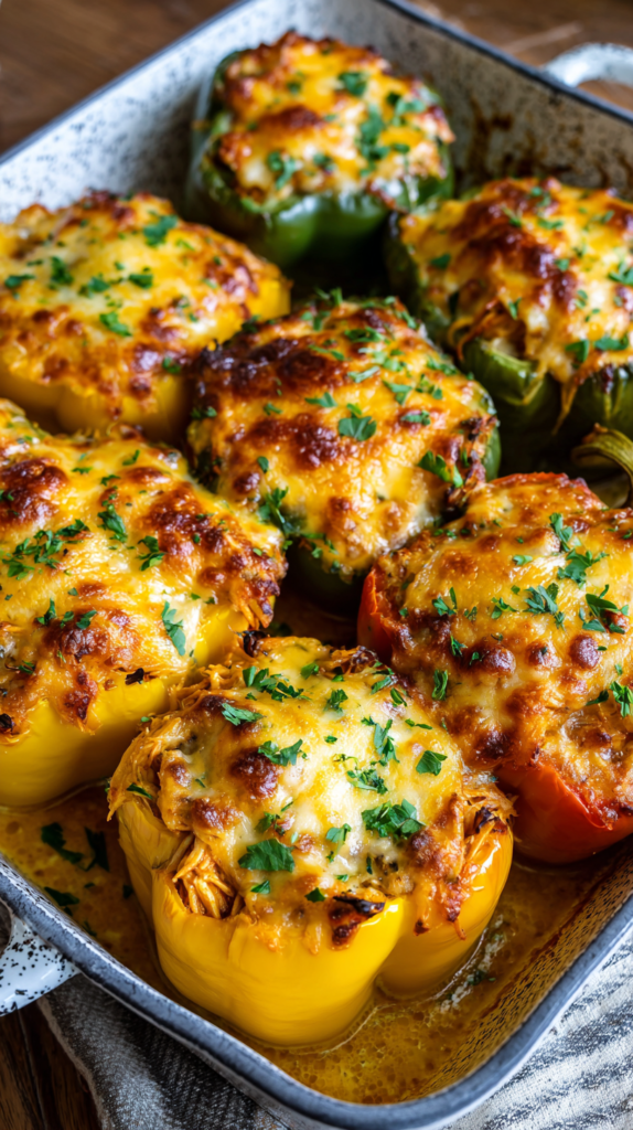 BBQ Chicken Stuffed Peppers