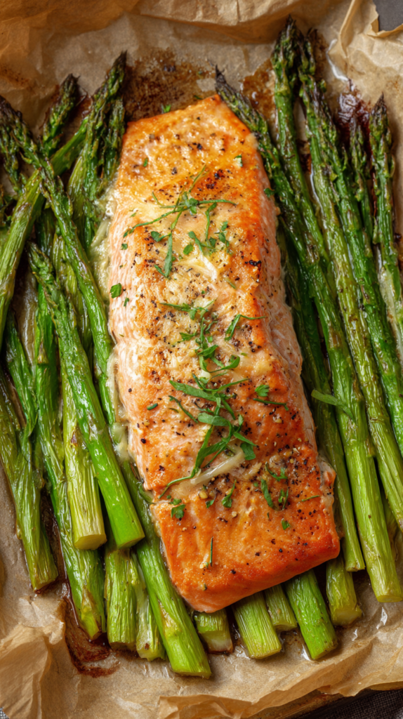 Baked Salmon with Asparagus