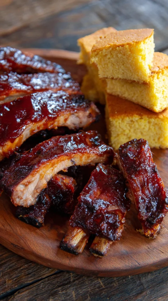 Barbecue Ribs with Cornbread