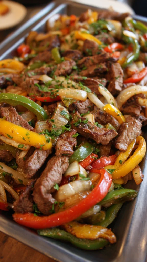 Beef Fajitas with Peppers