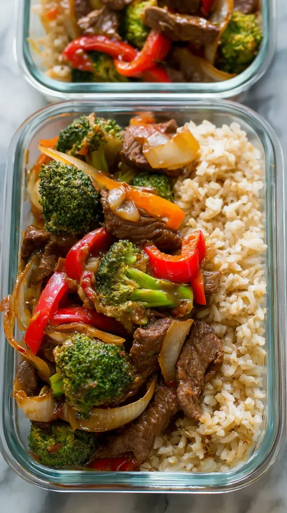 Beef Stir Fry with Brown Rice