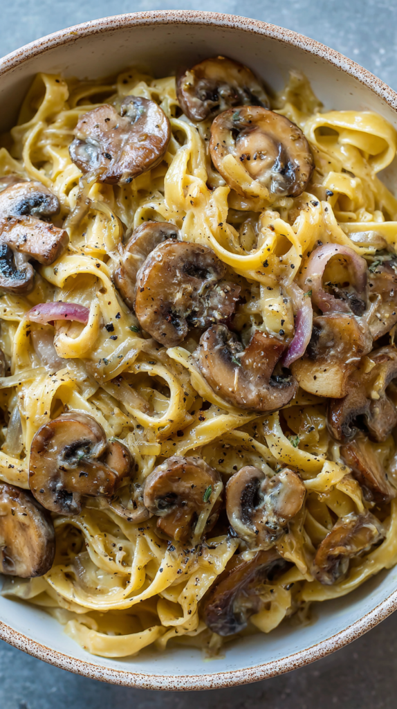 Creamy Vegan Mushroom Stroganoff