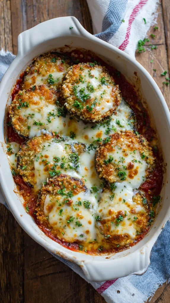 Crispy Eggplant Parmesan