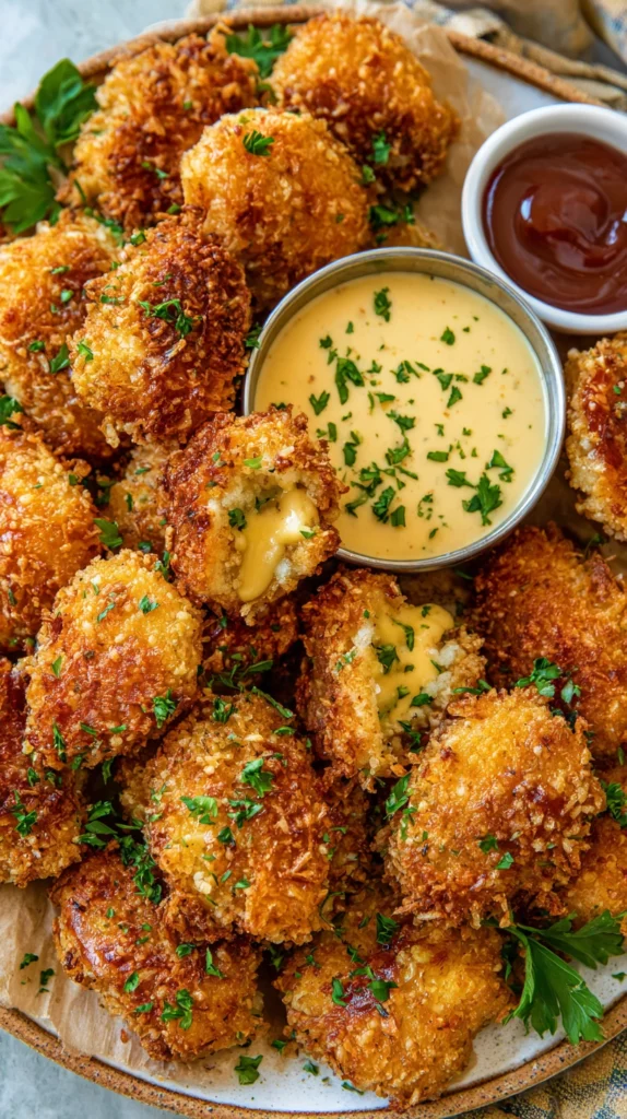 Crispy Parmesan Chicken Bites