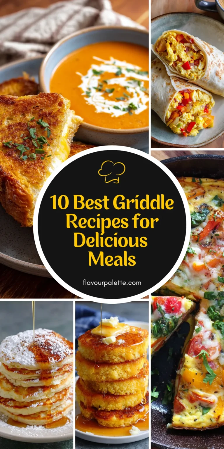 10 Best Griddle Recipes for Delicious Meals