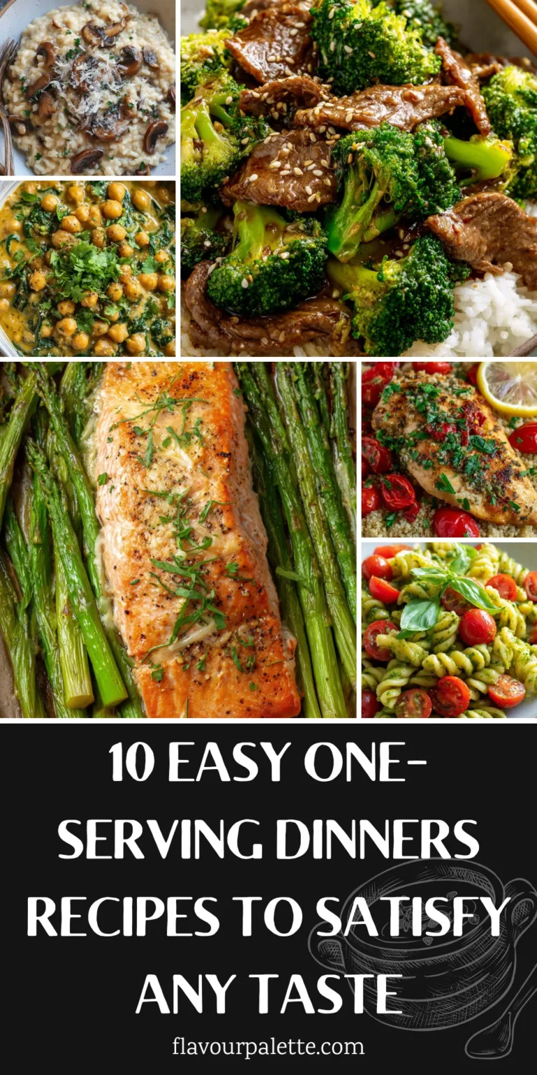 10 Easy One-Serving Dinners Recipes To Satisfy Any Taste