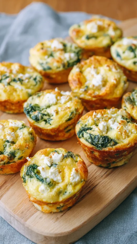 Egg Muffins with Spinach and Feta