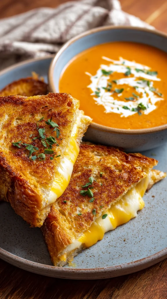 Grilled Cheese with Tomato Soup