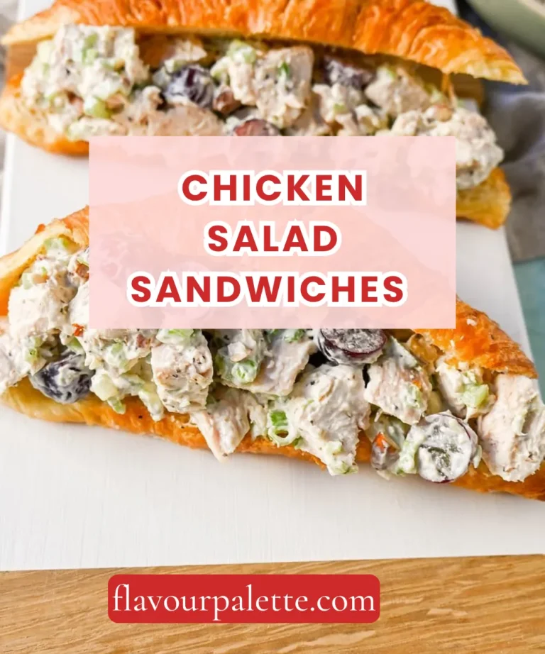 Chicken Salad Sandwiches Recipe (Creamy, Crunchy & Ready in 20 Minutes)
