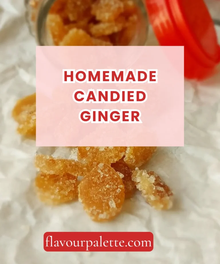 Homemade Candied Ginger Recipe: Sweet and Spicy Treat
