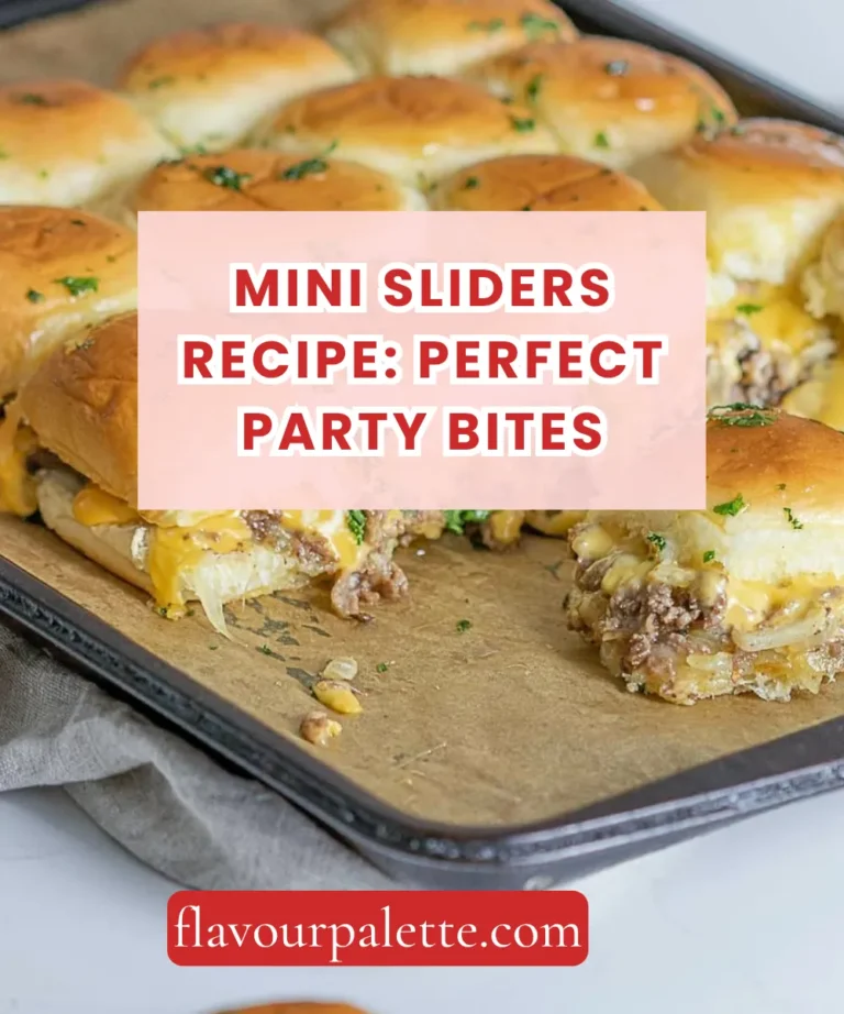 Mini Sliders Recipe: Perfect Party Bites