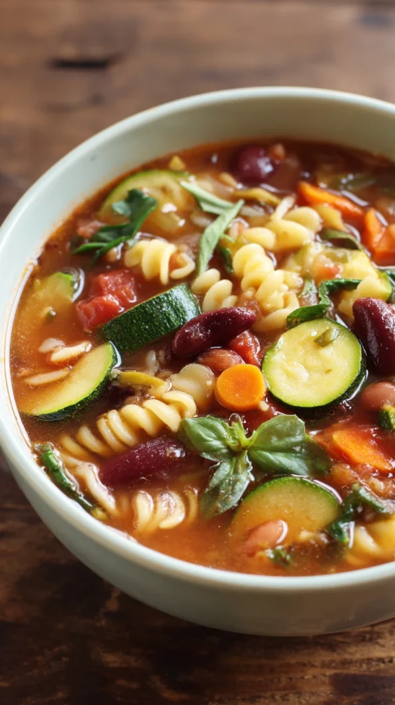 Minestrone Soup with Fresh Herbs