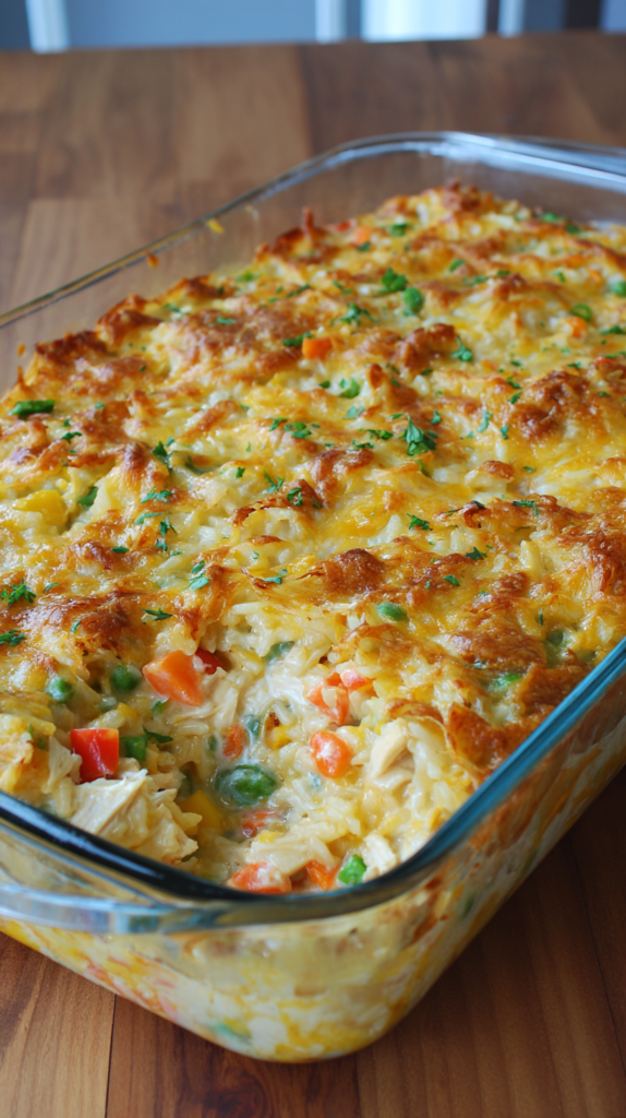 Savory Chicken and Rice Casserole