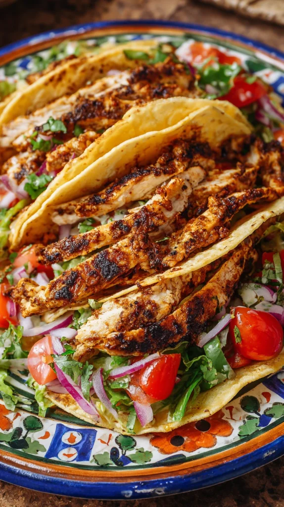 Spicy Chicken Tacos with Avocado