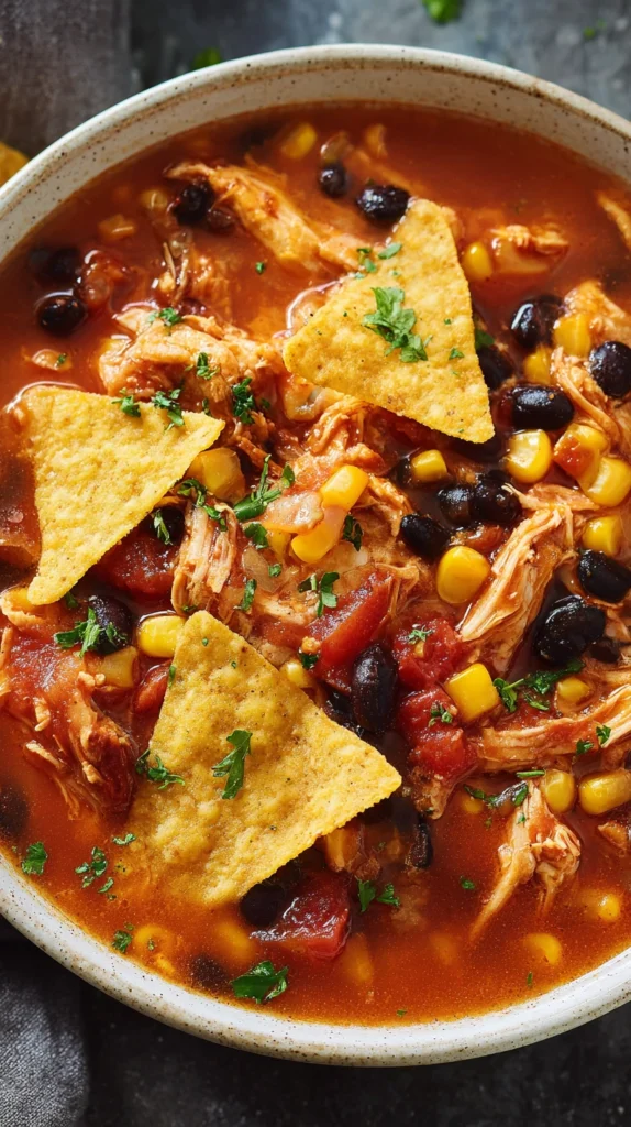 Spicy Chicken Tortilla Soup