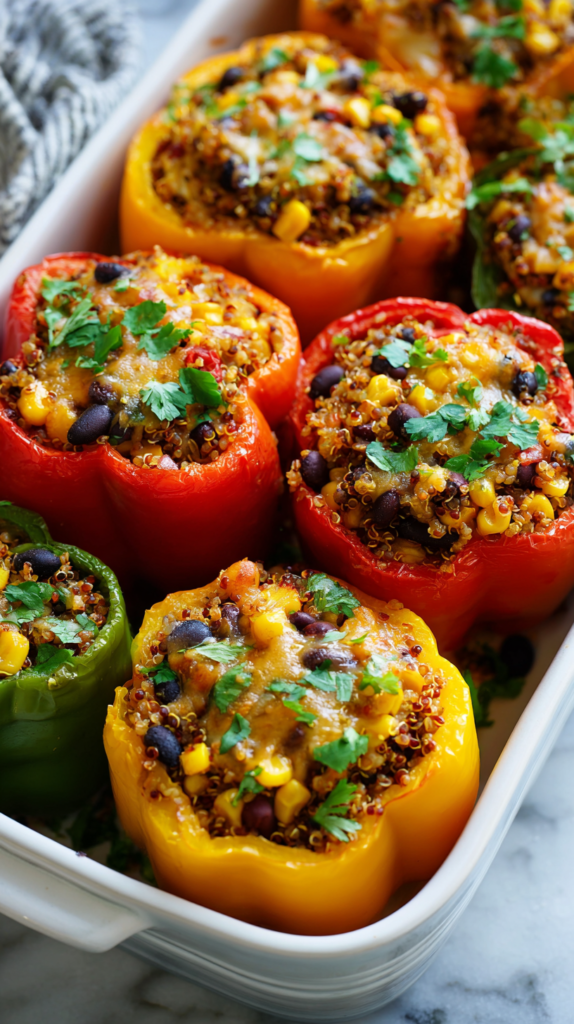 Stuffed Bell Peppers with Quinoa