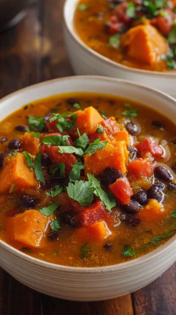 Sweet Potato and Black Bean Chili