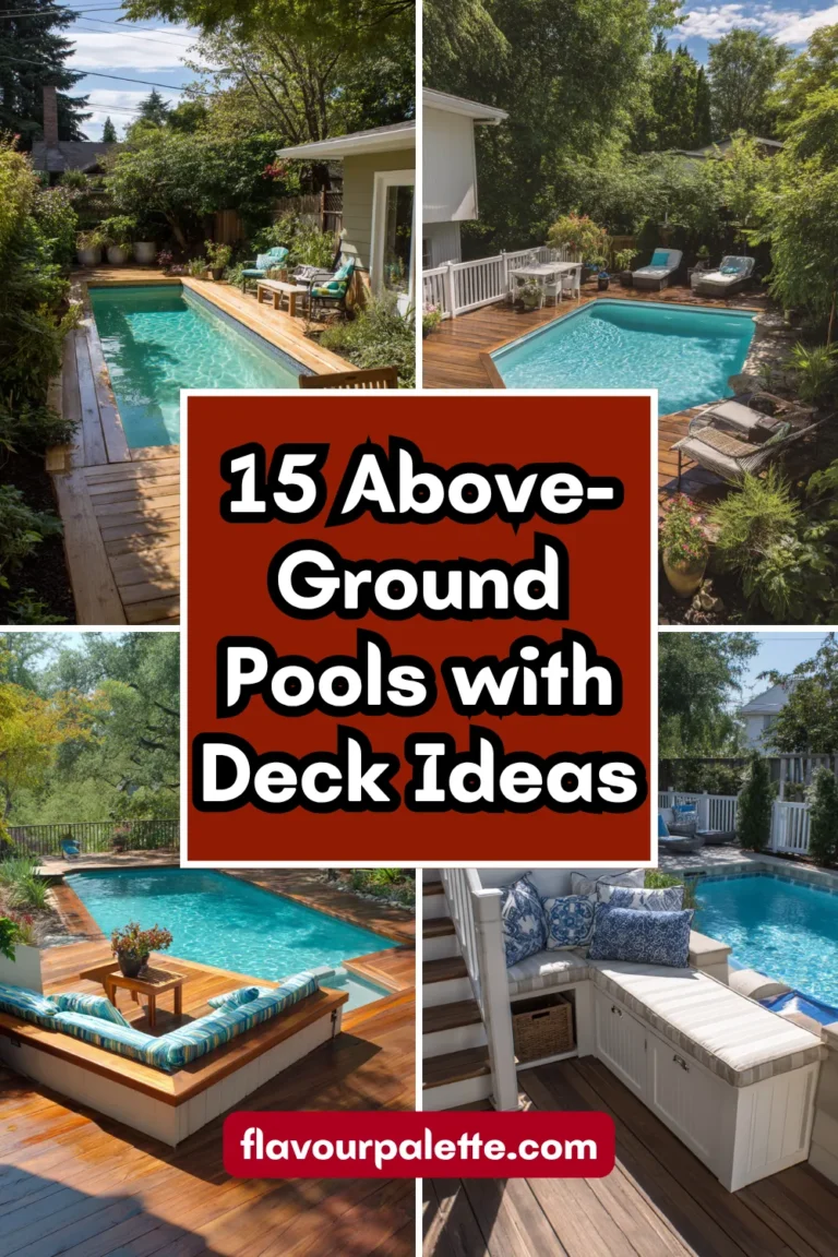 15 Above-Ground Pools with Deck Ideas for Stylish Backyards
