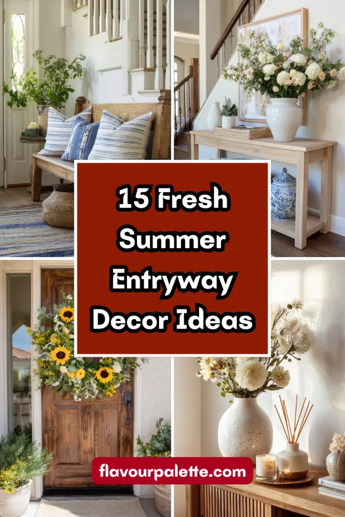 15 Fresh Summer Entryway Decor Ideas for a Warm Welcome 1 15 26