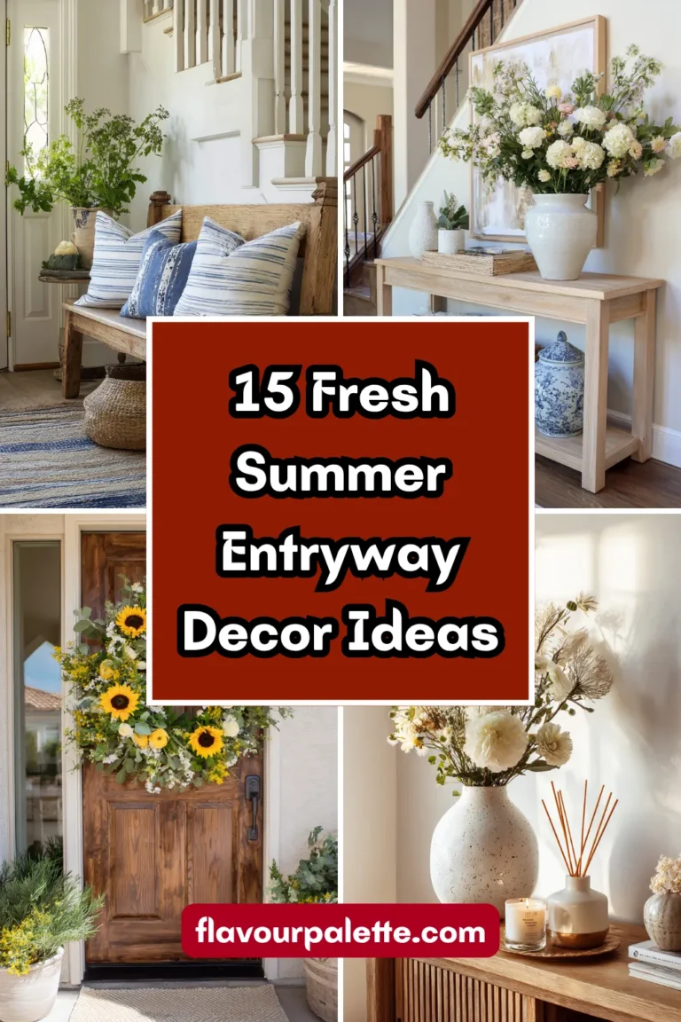 15 Fresh Summer Entryway Decor Ideas for a Warm Welcome