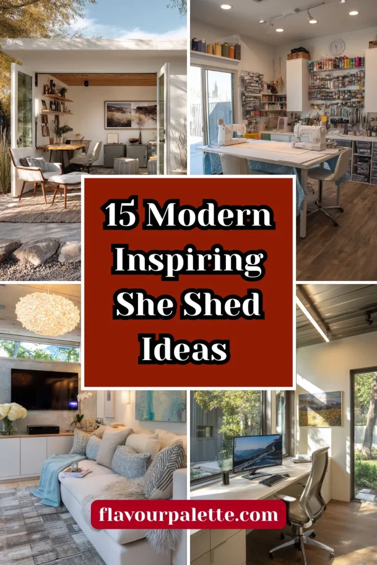 15 Modern Inspiring She Shed Ideas
