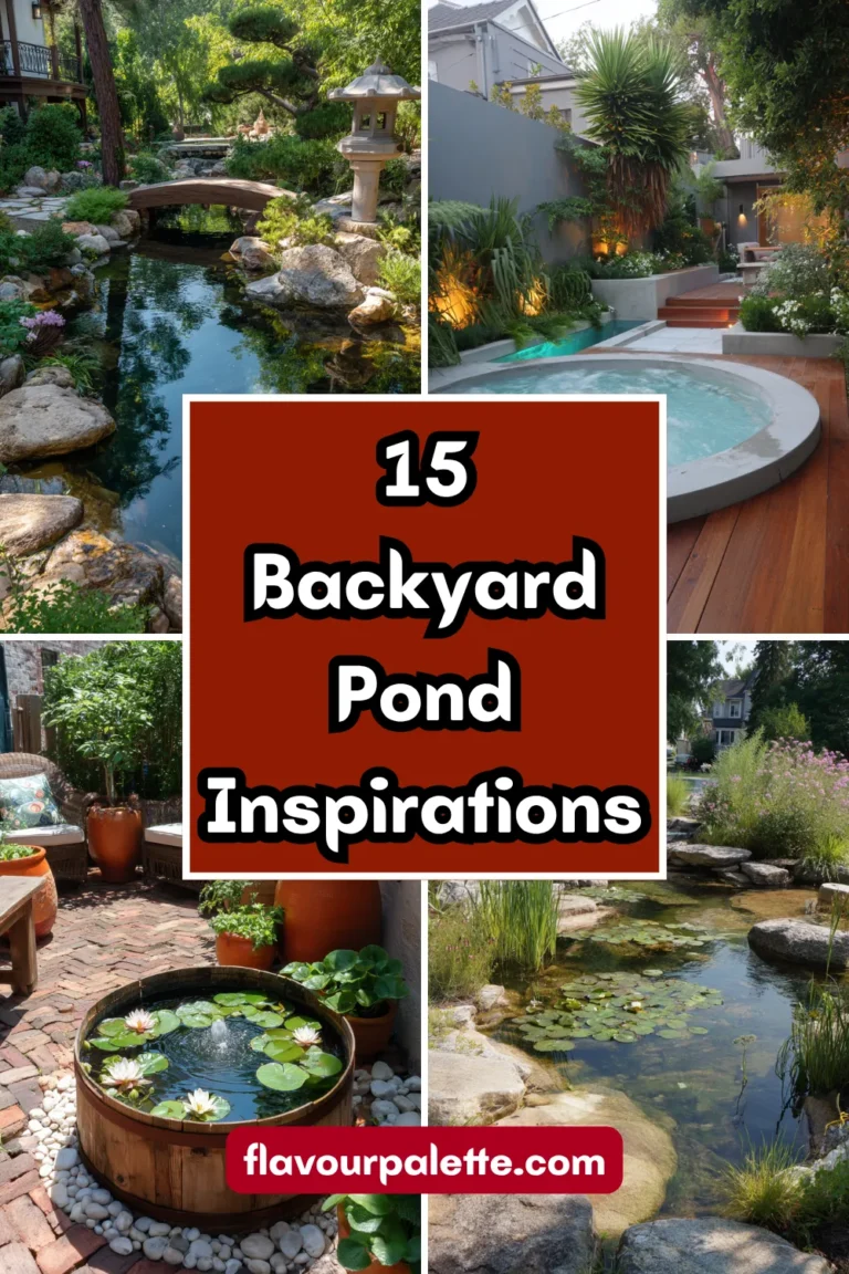 15 Backyard Pond Inspirations for Tranquil Water Features
