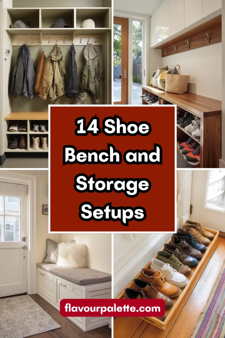 14 Shoe Bench and Storage Setups for the Entryway of a Very Organised Football Household