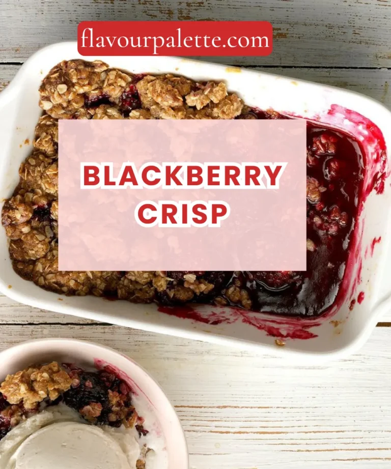 Blackberry Crisp: Warm, Jammy, and Golden-Brown