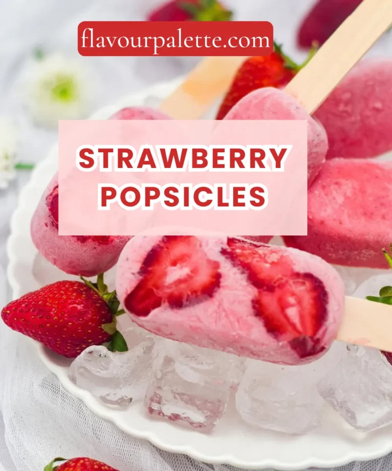 Strawberry Popsicles – Fresh, Fruity & Perfectly Frozen