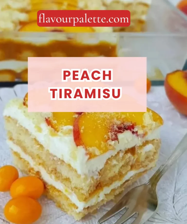 Peach Tiramisu – Light, Creamy & Bursting with Summer Flavour