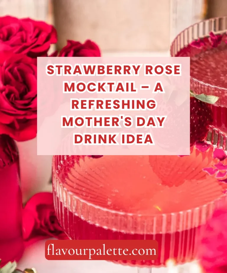 Strawberry Rose Mocktail – A Refreshing Mother’s Day Drink Idea