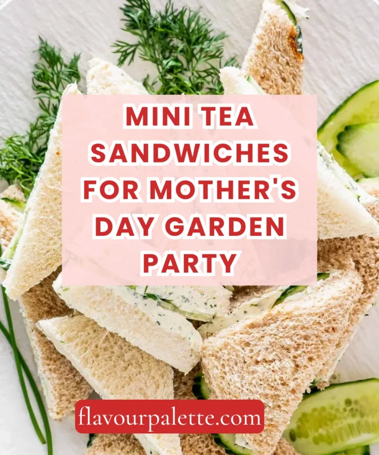 Mini Tea Sandwiches for Mother’s Day Garden Party
